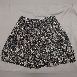 Old Navy Whimsical Black Floral Skirt